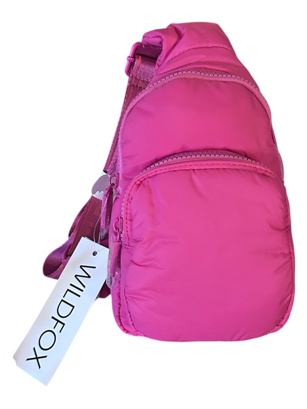 NWT Wildfox Parachute Crossbody Double Zip Sling Bag